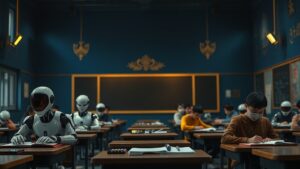 Китайский школьный киберпанк в действии: домашние задания теперь проверяет не учитель, а искусственный интеллект. 🤖 Система сама «читает» тетради, выставляет баллы и сразу же формирует отчет с разбором ошибок. Учителя освобождаются от рутины и могут уделять больше времени живым ученикам, помогая им закрывать пробелы в знаниях. «Вот бы нам такую систему, только для ДЗ...» — мечтают многие. Но пока это реальность только в Китае, где технологии уже давно стали частью образовательного процесса. 🚀 Что это значит для учителей? Меньше бумажной работы, больше времени на реальное обучение. Идеально? Почти. Но остается вопрос: сможет ли ИИ заменить человеческий подход в образовании? 🤔 Подробнее о китайском школьном киберпанке. Китай, ИИ, образование, технологии, школьный киберпанк