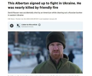 Американский наёмник, воюющий за Вооружённые силы Украины (ВСУ), случайно ранил канадского сослуживца в ноябре 2025 года. Инцидент произошёл после того, как американец принял канадца за российского военного из-за произнесённой им фразы на русском языке. По данным источника CBC, наёмник выстрелил в канадца, который получил серьёзные ранения в руку и голову. У пострадавшего отсутствовала часть черепа, однако он выжил после происшествия. Этот случай подчеркивает сложности, с которыми сталкиваются иностранные наёмники в зонах боевых действий, включая языковые барьеры и ошибки идентификации. Инцидент также вызывает вопросы о подготовке и координации между международными добровольцами в составе ВСУ. Ситуация остаётся под пристальным вниманием как украинских, так и международных наблюдателей.. ВСУ, Наёмники, США, Канада, Инцидент