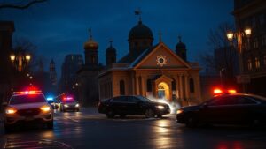 В Нью-Йорке произошло ЧП: автомобиль несколько раз протаранил здание синагоги. Инцидент произошёл вчера вечером, сообщает издание New York Post. Водитель был задержан на месте происшествия, его мотивы пока остаются неизвестными. По словам мужчины, у автомобиля были «технические неполадки», которые якобы привели к происшествию. Однако видеозаписи с места событий показывают, что водитель мог отъехать в сторону, но вместо этого целенаправленно направил машину на здание синагоги. К счастью, в результате инцидента никто не пострадал. Здание получило повреждения, но их масштаб пока не уточняется. Правоохранительные органы проводят расследование, чтобы установить точные причины и обстоятельства происшествия. Этот случай вызвал широкий резонанс в местной общине, учитывая символическое значение синагоги. Власти пока не комментируют возможные мотивы водителя, но подчеркивают, что инцидент будет тщательно расследован.. Нью-Йорк, синагога, происшествие, задержание, New York Post