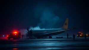 В международном аэропорту Бангор штата Мэн произошло крушение частного самолета. Инцидент случился во время взлета воздушного судна. На борту находились восемь человек. По предварительным данным, самолет принадлежал частному владельцу. Причины аварии пока не установлены. На месте происшествия работают экстренные службы, включая пожарных и медиков. Состояние пассажиров и экипажа уточняется. Международный аэропорт Бангор является одним из ключевых транспортных узлов штата Мэн. Инцидент уже вызвал повышенное внимание со стороны местных властей и федеральных структур. Расследование обстоятельств крушения ведется. Данное происшествие стало еще одним напоминанием о важности обеспечения безопасности в авиации. Власти США уже заявили о необходимости тщательного анализа всех факторов, приведших к аварии.. Бангор, США, авиакатастрофа, частный самолет, Мэн