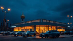 В 2025 году количество автосалонов в России увеличилось на 2%, достигнув 5,4 тыс. точек в городах-миллионниках. Этот рост произошел на фоне общего снижения продаж новых автомобилей почти на 20%. Основной драйвер увеличения числа автосалонов — регионы. В Сибири и на Урале их количество выросло на 17%, что значительно превышает показатели Москвы и Санкт-Петербурга. Эксперты связывают эту тенденцию с активным развитием неофициальных площадок по продаже машин с пробегом. Официальные дилеры, напротив, столкнулись с трудностями. Многие из них были вынуждены сокращать убыточные бренды и пересматривать стратегии развития, чтобы адаптироваться к кризисным условиям. Подробнее о том, как изменился рынок автосалонов и какие перспективы ожидают дилерский бизнес, читайте в материале РБК.. автосалоны, Россия, регионы, продажи автомобилей, дилеры