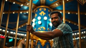 Представьте: вы приезжаете на Шри-Ланку, чтобы насладиться экзотикой, а вместо этого становитесь свидетелем невероятного зрелища — человека, который буквально крутит карусель вручную. 🎡 Да, вы не ослышались! В одном из местных парков развлечений релокантка засняла этого настоящего атлета, который демонстрирует не только физическую силу, но и экологический подход к делу. 🌿 Карусель, которую он приводит в движение, работает без электричества, что делает её максимально экологичной. Никаких батареек, никакого топлива — только чистая энергия человеческих рук. 💪 Кстати, если вы думаете, что это просто развлечение, то ошибаетесь. Это настоящая профессия, требующая выносливости и сноровки. Кто знает, может, скоро мы увидим чемпионат мира по кручению каруселей? 🏆 А пока советуем добавить этот парк в свой маршрут, если хотите увидеть что-то действительно необычное. И не забудьте паспорт, визу и два билета — один туда, другой обратно. ✈️. Шри-Ланка, парк развлечений, экология, туризм, необычные профессии