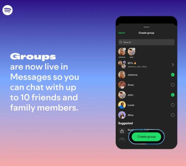 Spotify наконец-то добрался до групповых чатов. Теперь можно собирать компанию до 10 человек и делиться своими музыкальными находками, подкастами и даже аудиокнигами. 🎶 Функция выглядит как попытка Spotify стать не просто платформой для прослушивания, но и социальной сетью. Хотя, честно говоря, зачем это нужно, если есть Telegram и WhatsApp? 🤔 Но если вы фанат Spotify и хотите обсуждать треки прямо в приложении, то эта функция для вас. Правда, пока что она доступна только для избранных пользователей. Остальным придется ждать. Итог: Spotify пытается быть всем для всех, но пока это выглядит скорее как эксперимент, чем полноценный функционал. 🚀. Spotify, музыка, технологии, групповые чаты, подкасты