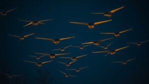 Китайские военные и исследователи активно развивают технологии искусственного интеллекта для создания роев дронов, способных имитировать поведение хищных птиц. Об этом сообщает The Wall Street Journal. Исследователи из Пекинского университета авиации и космонавтики смоделировали взаимодействие «ястребов» и «голубей», чтобы атакующие дроны могли эффективно уклоняться от противника, а защитные — выявлять уязвимые цели. В ходе испытания «пять на пять» все «голуби» были уничтожены за 5,3 секунды. Эти разработки получили патент в апреле 2024 года и являются частью серии китайских исследований по роевому интеллекту для военных целей. Китайская армия активно использует ИИ для управления роями дронов, роботов-собак и других автономных систем с минимальным участием человека. Данные технологии могут значительно повысить эффективность боевых и разведывательных операций, снижая риски для военнослужащих.. Китай, ИИ, дроны, военные технологии, Пекинский университет