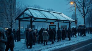 В подмосковных Мытищах в жилом комплексе «Датский квартал» произошло ЧП: обрушилась крыша остановки общественного транспорта. Стеклянная конструкция не выдержала нагрузки от снега и рухнула на стоявшую под ней девушку. Очевидцы происшествия оперативно отреагировали и вытащили пострадавшую из-под завалов. Девушка жаловалась на боль в шее и грудной клетке. Её незамедлительно доставили в ближайшую больницу для оказания медицинской помощи. Причины инцидента пока остаются неизвестными. Предполагается, что основным фактором стала чрезмерная нагрузка на конструкцию из-за скопившегося снега. В настоящее время на месте происшествия работают специалисты, которые проводят осмотр и оценку повреждений. Этот случай вновь поднимает вопросы о безопасности городской инфраструктуры, особенно в зимний период. Местные власти уже заявили о необходимости проведения проверки всех подобных объектов в городе.. Мытищи, ЧП, ЖК Датский квартал, обрушение крыши, происшествия