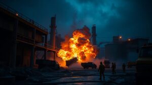 Четыре человека погибли в результате взрыва на фабрике печенья в Греции. Инцидент произошел на территории предприятия, где, по предварительным данным, находились аммиак и пропан. Эти вещества могли стать причиной катастрофы. Местные власти оперативно прибыли на место происшествия для проведения расследования. На данный момент точные причины взрыва устанавливаются. Спасательные службы продолжают работу на месте, чтобы исключить возможность повторных инцидентов. ERT-news сообщает, что на фабрике велись стандартные производственные процессы до момента трагедии. Владельцы предприятия пока не комментируют ситуацию. Инцидент вызвал широкий резонанс в регионе, где подобные происшествия случаются крайне редко. На данный момент известно, что среди погибших были сотрудники фабрики. Их личности устанавливаются. Местные жители выражают соболезнования семьям погибших и надеются на скорейшее выяснение всех обстоятельств произошедшего.. Греция, взрыв, фабрика печенья, аммиак, пропан