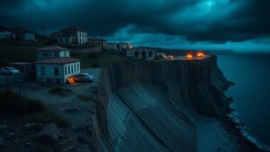 На Сицилии из-за непогоды сошёл крупный оползень, поставивший под угрозу жилые дома и автомобили. По данным местных СМИ, эвакуировано более 1,5 тыс. человек. Власти региона предупредили, что в опасности находятся все здания в радиусе 150 метров от образовавшейся пропасти. Это происшествие стало очередным ударом для острова, который неделю назад пострадал от разрушительного потопа, вызванного штормом «Гарри». Тогда мощные волны сносили всё на своём пути, нанеся значительный ущерб инфраструктуре. Ситуация остаётся напряжённой, так как продолжающиеся неблагоприятные погодные условия могут усугубить положение. Местные власти призывают жителей соблюдать осторожность и следовать указаниям спасательных служб. Видео с места событий доступно на платформе Ruptly.. Сицилия, оползень, эвакуация, непогода, шторм Гарри