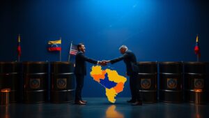 Администрация США в ближайшее время намерена предложить другим странам начать закупки нефти из Венесуэлы. Об этом заявил бывший президент США Дональд Трамп. По его словам, Белый дом будет курировать этот процесс совместно с руководством латиноамериканской страны. Данное решение может стать частью стратегии США по стабилизации мирового рынка нефти и снижению зависимости от традиционных поставщиков. Венесуэла, обладающая одними из крупнейших запасов нефти в мире, ранее сталкивалась с ограничениями на экспорт из-за санкций и внутренних кризисов. Эксперты отмечают, что подобный шаг может повлиять на геополитическую ситуацию в регионе, а также на цены на нефть на мировом рынке. Однако детали инициативы пока не раскрываются.. США, Венесуэла, нефть, Трамп, геополитика