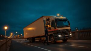 В Москве сотрудник ГИБДД проявил невероятную решительность и физическую силу, вручную вытолкав застрявшую фуру на мосту. Инцидент произошел на одном из оживленных участков дороги, где грузовик не смог преодолеть подъем из-за технических неполадок. Свидетели сообщают, что инспектор, не дожидаясь помощи, самостоятельно начал толкать многотонную машину. Благодаря его усилиям фура смогла продолжить движение, избежав создания затора и потенциальной аварийной ситуации. Этот случай стал ярким примером профессионализма и самоотверженности сотрудников дорожной полиции. Водители и очевидцы выразили благодарность инспектору за оперативные действия и готовность прийти на помощь в сложной ситуации. Представители ГИБДД отметили, что подобные случаи демонстрируют важность личной ответственности и готовности действовать в экстренных ситуациях, даже если это требует значительных физических усилий.. ГИБДД, Москва, фура, происшествия, мост