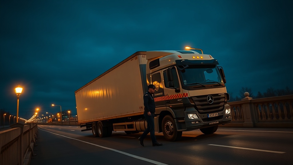 В Москве сотрудник ГИБДД проявил невероятную решительность и физическую силу, вручную вытолкав застрявшую фуру на мосту. Инцидент произошел на одном из оживленных участков дороги, где грузовик не смог преодолеть подъем из-за технических неполадок. Свидетели сообщают, что инспектор, не дожидаясь помощи, самостоятельно начал толкать многотонную машину. Благодаря его усилиям фура смогла продолжить движение, избежав создания затора и потенциальной аварийной ситуации. Этот случай стал ярким примером профессионализма и самоотверженности сотрудников дорожной полиции. Водители и очевидцы выразили благодарность инспектору за оперативные действия и готовность прийти на помощь в сложной ситуации. Представители ГИБДД отметили, что подобные случаи демонстрируют важность личной ответственности и готовности действовать в экстренных ситуациях, даже если это требует значительных физических усилий.. ГИБДД, Москва, фура, происшествия, мост