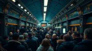 Вчерашний день в Москве запомнился очередным транспортным коллапсом. Очередь на один из автобусов начиналась прямо из вестибюля метро. Да, вы не ослышались. Люди стояли в коридорах, мешая пассажирам, спешащим на поезда. 🚇 Что это? Новый уровень организации или полный провал? Вопрос риторический. Городские власти обещают улучшить ситуацию, но пока что жители Москвы продолжают страдать от нехватки транспорта и переполненных остановок. Ситуация усугубляется тем, что автобусы ходят редко, а маршруты не покрывают всех потребностей. Люди вынуждены ждать по 20-30 минут, чтобы попасть в переполненный автобус. И это в столице! 🤯 Что делать? Пока что единственный выход — планировать свои поездки заранее и быть готовым к любым неожиданностям. А власти? Пусть думают. Или хотя бы попробуют проехать на этом автобусе сами.. Москва, Транспорт, Метро, Автобусы, Очереди