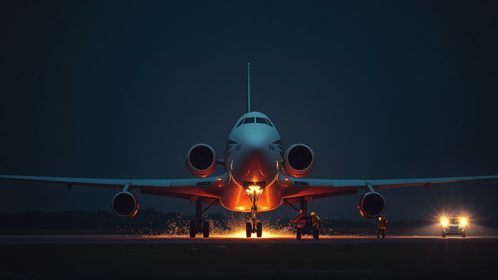 Самолёт NASA WB-57 совершил экстренную посадку в аэропорту Ellington Field в Хьюстоне (штат Техас) из-за технической неисправности шасси. Во время приземления из-под самолёта наблюдались искры, что привело к возгоранию. На место происшествия оперативно прибыли экстренные службы. Пилота удалось эвакуировать из салона, однако ему потребовалась медицинская помощь. В настоящее время он госпитализирован, его состояние уточняется. Самолёт WB-57 базируется в Космическом центре имени Джонсона NASA и используется для научных и атмосферных исследований. Причины технической неисправности пока остаются неизвестными, расследование продолжается. NASA пока не предоставило официальных комментариев по инциденту. Инцидент произошёл на фоне активной работы организации над рядом исследовательских проектов.. NASA, Техас, аварийная посадка, WB-57, Хьюстон