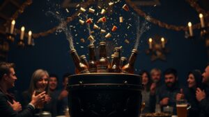 Пивной миномёт — это не шутка, а реальное изобретение российских мастеров. 🛠️ Это устройство заряжается бутылками пива, а стрельба ведётся крышками прямо в потолок. Представьте: вы на вечеринке, вокруг друзья, музыка, и вдруг — бум! Пиво летит вверх, а потом мягко приземляется в ваш бокал. 🎉 Это не просто забава, а настоящее оружие массового пенного поражения. Для пивозавров это настоящий must-have. Человечество ещё не придумывало ничего более гениального для вечеринок. 🍺 Хотите себе такой? Тогда держитесь, ведь пивной миномёт уже стал хитом среди любителей пива и веселья. И кто знает, может, скоро он появится в каждом баре и на каждой тусовке. 🚀 Пивной миномёт — это не просто изобретение, это новый уровень вечеринок.. Пивной миномёт, Вечеринки, Изобретения, Россия, Пиво