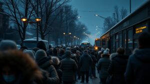 🚌 Утро в ЖК «Пригород Лесное»: очередь на автобус как испытание на прочность С гигантской очереди на автобус началось утро в подмосковном ЖК «Пригород Лесное». Жители микрорайона вынуждены стоять на морозе по 40 минут, чтобы добраться до работы. Это уже стало ежедневным ритуалом, который мало кого радует. ❄️ Мороз и отчаяние Люди жалуются на отсутствие альтернатив. Общественный транспорт ходит редко, а количество жителей в микрорайоне растет. В итоге автобусы переполнены, а очередь растягивается на десятки метров. 🏡 ЖКХ или транспорт? Ситуация в ЖК «Пригород Лесное» — это яркий пример того, как проблемы с инфраструктурой могут превратить жизнь в ад. Вопрос к местным властям: когда наконец решат транспортный вопрос? #ПригородЛесное #Транспорт #ЖКХ #Подмосковье #Очередь. Пригород Лесное, Транспорт, ЖКХ, Подмосковье, Очередь