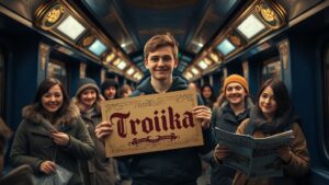 Москва, метро, гигантская «Тройка». Вот что объединило сегодня тысячи пассажиров подземки. Парень с огромной картой «Тройка» стал героем публикации в газете московского метро. Его радость разделили прохожие и женщина, раздававшая издания. Снимок с гигантской картой мгновенно стал вирусным. Парень, держащий её, выглядел как настоящий символ столичного транспорта. Прохожие не могли сдержать улыбок, а некоторые даже просили сфотографироваться с ним. «Тройка» — это не просто карта, это часть московской жизни. И теперь она стала ещё и символом неожиданной славы. Кто знает, может, этот парень станет новым лицом метро? 🚇 А пока его история продолжает вдохновлять пассажиров. Ведь иногда достаточно просто быть собой, чтобы стать героем дня.. Москва, метро, Тройка, вирусная история, транспорт