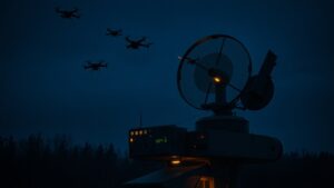 Таганрог, 10 октября 2023 года — В ночь на 10 октября системы противовоздушной обороны (ПВО) города Таганрога успешно отразили атаку с использованием беспилотных летательных аппаратов (БПЛА). По данным Минобороны РФ, все воздушные цели были своевременно обнаружены и уничтожены. Меры безопасности в регионе были усилены в связи с участившимися случаями применения БПЛА. Местные власти призывают граждан сохранять спокойствие и соблюдать рекомендации по безопасности. В настоящее время проводится расследование с целью установления источников угрозы. Ситуация в Таганроге остается под контролем, а работа ПВО продолжает обеспечивать защиту города от возможных воздушных атак. Подробности инцидента будут сообщены дополнительно по мере поступления информации.. ПВО, Таганрог, БПЛА, Минобороны, безопасность