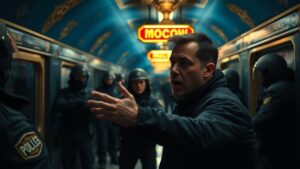 Москва, 10 октября 2023 года — Полиция Москвы опубликовала видеозапись, на которой запечатлено смертельное нападение в метро. На кадрах видно, как один мужчина избивает другого, что приводит к его гибели. Подозреваемый был задержан и дал показания. "Пошел в бар, выпил, дальше не помню", — заявил он. По его словам, он не был знаком с убитым. Инцидент произошел на одной из станций московского метрополитена. Точное место и время происшествия пока не уточняются. Полиция продолжает расследование, чтобы установить все обстоятельства случившегося. На данный момент подозреваемый находится под стражей. Ему предъявлено обвинение в убийстве. В случае доказательства вины ему грозит до 15 лет лишения свободы. Источник: Официальный сайт Мэра Москвы. Москва, Метро, Убийство, Полиция, Криминал