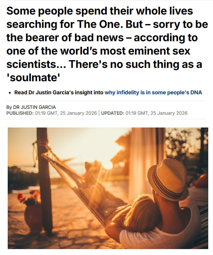 Плохие новости для романтиков 🚨: специалисты заявили, что «вторая половинка» — это миф. Никаких родственных душ не существует. Вместо этого успешные отношения строятся на умении решать конфликты, поддерживать друг друга и расти вместе. Исследования показывают, что миф о «второй половинке» мешает людям строить реальные отношения. Вместо того чтобы работать над тем, что есть, многие ждут идеального партнёра, который якобы где-то существует. Но любовь — это не магия, а навык, который можно развивать. 💡 Сексологи приводят пример из шоу Strictly Come Dancing, где во время танцев распадались крепкие пары и возникали новые романы. Почему? Потому что танцы синхронизируют ритм сердца, движения и даже дыхание. Это создаёт иллюзию единения, но не делает вас «половинками». Вывод: перестаньте ждать принца или принцессу. Начинайте работать с тем, что у вас есть. Любовь — это труд, а не сказка. 💪. отношения, психология, мифы, любовь, Strictly Come Dancing