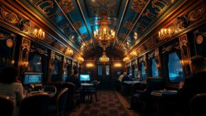 Москвичи решили, что поезд — это не только способ добраться из точки А в точку Б, но и отличное место для тусовки. 🚂🎉 Компания арендовала целый купейный вагон за 400 тысяч рублей, превратив его в полноценный развлекательный комплекс. Бар, казино, караоке, покерная и даже чайная — всё это уместилось в одном вагоне. РЖД, видимо, решили, что это отличная бизнес-идея, и теперь предлагают арендовать вагон на сутки за 1,5 млн рублей. 🤑 Конечно, это уже не для простых смертных, но кто знает, может, следующий вагон арендует какой-нибудь олигарх для своей вечеринки. «Почему бы не устроить тусовку в поезде?» — видимо, подумали эти москвичи. И знаете, они правы. Ведь это не только оригинально, но и очень стильно. 🕶️ Так что, если вы хотите удивить своих друзей, арендуйте вагон и устройте вечеринку на колёсах. Только не забудьте пригласить нас! 😉. Москва, РЖД, тусовка, аренда вагона, развлечения