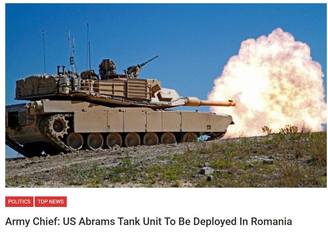 Соединенные Штаты планируют разместить в Румынии подразделение военных с танками Abrams. Целью данной инициативы является повышение качества и боеспособности сил, дислоцированных на территории страны. Об этом сообщают местные СМИ со ссылкой на начальника румынского Штаба обороны генерала Георгицэ Влада. Кроме того, Бухарест рассматривает возможность приобретения 54 американских танков Abrams. Этот шаг свидетельствует о стремлении Румынии укрепить свои военные возможности в условиях текущей геополитической обстановки. Размещение танков Abrams в Румынии является частью стратегии США по усилению присутствия в регионе. Данное решение может повлиять на баланс сил в Восточной Европе и вызвать реакцию со стороны других стран.. США, Румыния, Abrams, НАТО, Геополитика