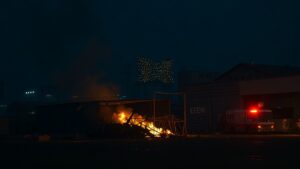 В Славянске-на-Кубани обломки беспилотных летательных аппаратов стали причиной пожаров на территории двух предприятий. Об этом сообщила пресс-служба оперативного штаба Краснодарского края. В результате инцидента пострадал один человек. Его госпитализировали с травмой, не угрожающей жизни. Точные названия предприятий, где произошли возгорания, не уточняются. Кроме того, обломки БПЛА были обнаружены на территории четырех частных домов в городе. К счастью, в этих случаях обошлось без пострадавших. На данный момент причины падения беспилотников и их принадлежность остаются неизвестными. Местные власти и экстренные службы продолжают работу на месте происшествий. Подробности расследования будут сообщены дополнительно.. Славянск-на-Кубани, БПЛА, пожары, Краснодарский край, происшествия