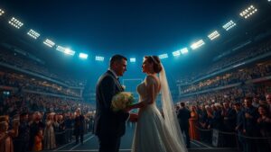 Москва — город, где можно сыграть свадьбу не только в ЗАГСе. 🏙️ Хотите что-то необычное? Пожалуйста! Стадион, станция метро или океанариум — выбор за вами. Стадион — для тех, кто мечтает о грандиозной церемонии. Представьте: вы на поле, вокруг трибуны, а вместо гимна — марш Мендельсона. 🏟️ Метро — для любителей урбанистики. Зарегистрировать брак можно на станции «Маяковская» или «Комсомольская». 🚇 Только представьте: вы в окружении мозаик и мрамора, а вместо гостей — случайные пассажиры. Океанариум — для романтиков. Представьте: вы произносите клятвы, а вокруг плавают акулы и скаты. 🐠 Идеально для тех, кто хочет свадьбу, которую не забудут. Где бы вы хотели провести свадьбу? Пишите в комментариях! 👇 Видео: anutakero. Москва, свадьба, стадион, метро, океанариум