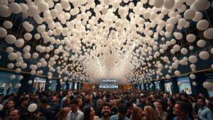 100 000 шаров в «Ривьере»: безумие или искусство? 🎈. Ривьера, Москва, День влюбленных, Шоу, Воздушные шары