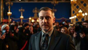 Алексей Щербаков на премьере в Казахстане: поддержка друга или просто визит? 🎬. Алексей Щербаков, Казахстан, Нурлан Сабуров, Рай под ногами матерей 2, Премьера