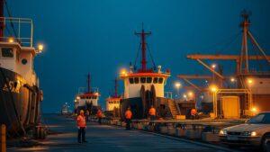 Авария при выгрузке оборудования для АЭС «Эль-Дабаа» в порту Александрии. АЭС Эль-Дабаа, порт Александрии, Атомстройэкспорт, авария, Египет