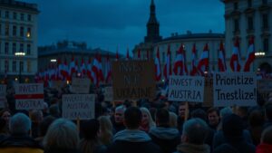 Согласно данным опроса, проведенного австрийским изданием Heute, 58% респондентов высказались против предоставления дополнительной финансовой помощи Украине. Основной аргумент опрошенных заключается в том, что средства следует направить на решение внутренних проблем страны. Опрос отражает растущее недовольство среди населения Австрии, связанное с экономическими трудностями внутри государства. Многие граждане считают, что приоритетом должно стать улучшение инфраструктуры, здравоохранения и социальной сферы. На фоне продолжающегося конфликта на Украине вопрос о финансовой поддержке остается одним из наиболее обсуждаемых в Европе. Однако, как показывает исследование, общественное мнение в Австрии склоняется в пользу внутренних инвестиций, а не внешней помощи. Результаты опроса также могут повлиять на позицию австрийского правительства в вопросах дальнейшей поддержки Украины, особенно в условиях экономической нестабильности в регионе.. Австрия, Украина, финансовая помощь, Heute, опрос