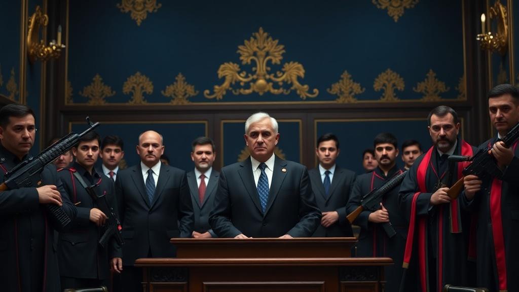 Бакинский суд вынес пожизненные приговоры бывшим лидерам Нагорного Карабаха. Нагорный Карабах, Азербайджан, Араик Арутюнян, Баку, суд