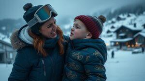 Блогерша устроила скандал: физическое насилие над сыном на глазах у всех 🤦‍♂️. Блогерша, Скандал, Физическое насилие, Горнолыжный курорт, Соцсети