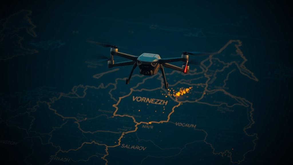 БПЛА проследовали через Воронежскую область в направлении Саратовской. БПЛА, Воронежская область, Саратовская область, Минобороны, воздушное пространство