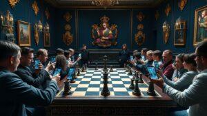 Шахматный матч века: Непомнящий vs. складные смартфоны 🏆📱. Ян Непомнящий, шахматы, складные смартфоны, Музей русского импрессионизма, РБК