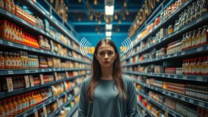 Звуковые ценники в продуктовом магазине — это не шутка, а реальность, которая заставила одну девушку задуматься о смысле жизни. 🛒🔊 Представьте: вы идете за хлебом, а на полке вас встречает голос: "Спешите купить! Всего 99 рублей!" Это не реклама по радио, это ценник. Да, тот самый, который раньше молчал и просто показывал цену. Теперь он говорит. И, кажется, скоро начнет петь. Что дальше? Ценники, которые будут рассказывать анекдоты? Или, может, они начнут спорить с покупателями? Вопросов больше, чем ответов. Но одно ясно точно: это новый уровень безумия в ритейле. Было бы смешно, если бы не было так грустно... 🤦‍♀️. Технологии, Продуктовый магазин, Звуковые ценники, Ритейл, Безумие