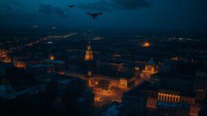 Фиксация активности в воздушном пространстве над Лисками. Лиски, Воронежская область, ПВО, БПЛА, Министерство обороны