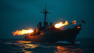 Фрегат «Адмирал Касатонов» провел учебные артиллерийские стрельбы в Баренцевом море. Адмирал Касатонов, Баренцево море, артиллерийские стрельбы, Северный флот, Министерство обороны РФ