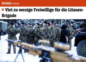 Германия столкнулась с дефицитом добровольцев для службы в Литве. Германия, Литва, НАТО, Бундесвер, Восточный фланг