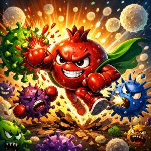 Гранатовая кожура — новое антивирусное оружие 🛡️. гранат, антивирус, здоровье, punicalagin, иммунитет