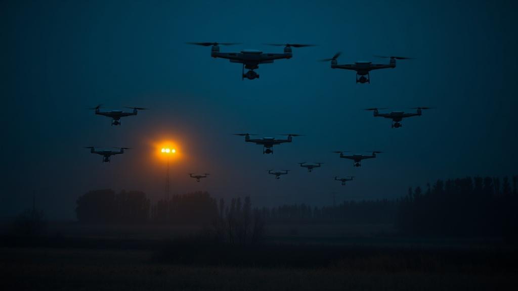 Группа БПЛА зафиксирована в Лебедянском районе Липецкой области. БПЛА, Лебедянский район, Липецкая область, Военное дело, Воздушное пространство