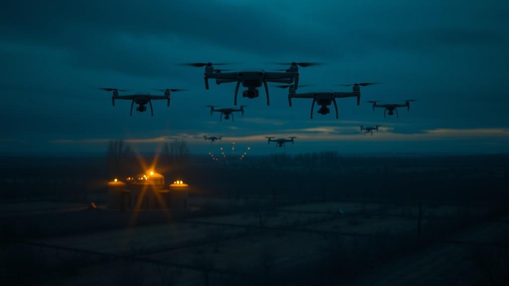 Группа БПЛА зафиксирована в Лебедянском районе Липецкой области. БПЛА, Лебедянский район, Липецкая область, Военное дело, Воздушное пространство