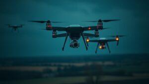 Группа БПЛА зафиксирована в Тверской области. БПЛА, Тверская область, Редкино, Военное дело, Безопасность