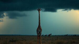 Грустный факт дня: жирафы и их вечная борьба с непогодой 🦒. жирафы, природа, непогода, факты, животные