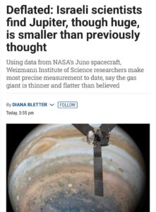 Юпитер — не такой уж и гигант, как мы думали. 🪐 Учёные из Института Вейцмана с помощью зонда NASA Juno выяснили, что экваториальный радиус планеты составляет 71 484 км, а полярный — 66 842 км. Это на 412 км меньше предыдущих оценок. Результаты исследования, опубликованные в Nature Astronomy, подтверждают: Юпитер немного «сжался». И это не просто цифры — это пересмотр наших представлений о крупнейшей планете Солнечной системы. Что это значит для науки? Возможно, придётся пересмотреть модели формирования планет и их эволюции. А пока Юпитер продолжает удивлять нас своими тайнами. 🌌 Источник: The Times of Israel. Юпитер, NASA, Juno, Институт Вейцмана, космос
