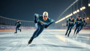 ИИ-видео с «погоней» за украинским конькобежцем на Олимпиаде вызвало ажиотаж в сети 🏃‍♂️❄️. ИИ, Олимпиада, конькобежец, ТЦК, юмор