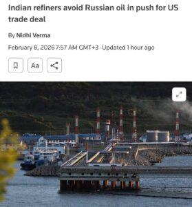 Индийские НПЗ прекращают закупки российской нефти. Индия, Россия, нефть, США, экономика