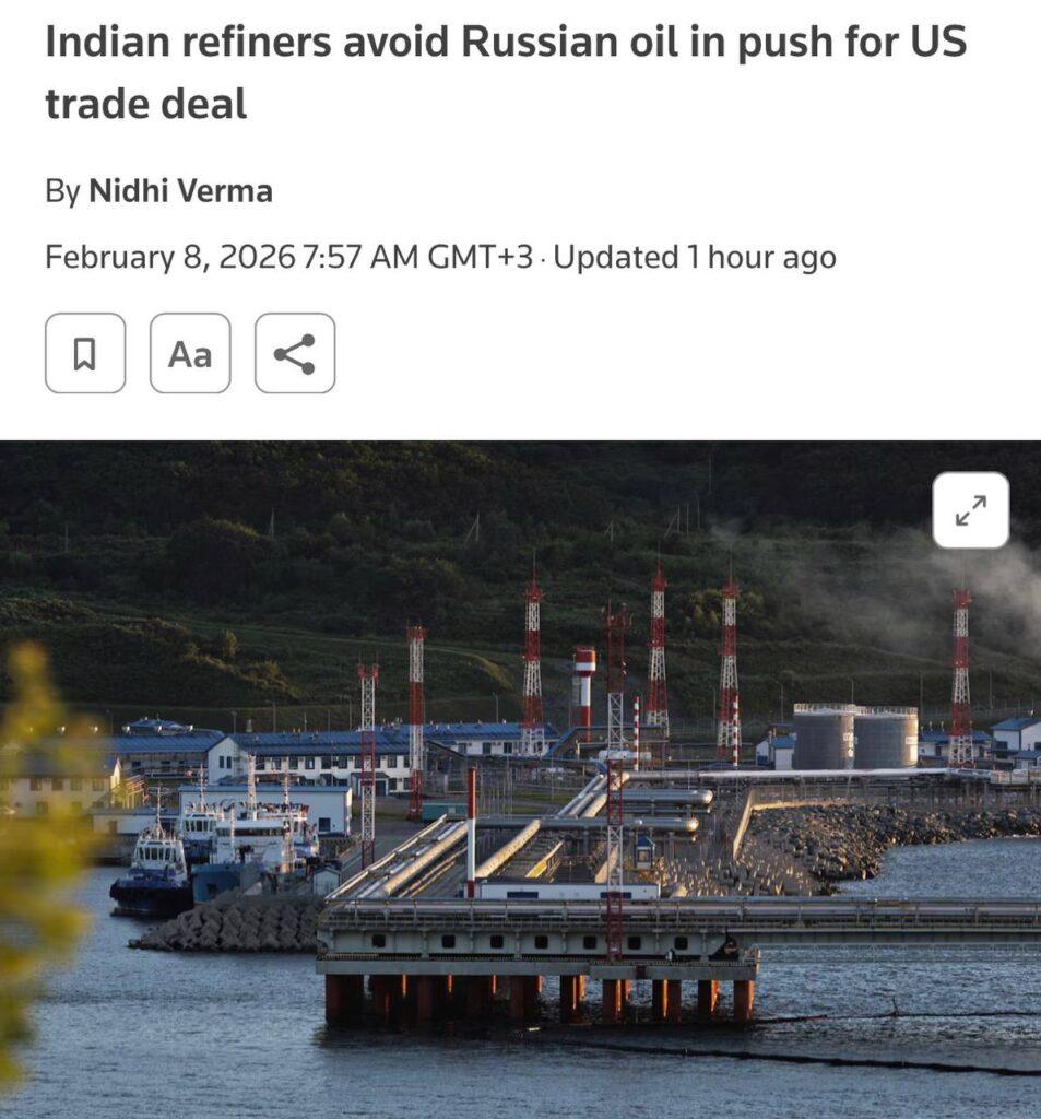 Индийские НПЗ прекращают закупки российской нефти. Индия, Россия, нефть, США, экономика