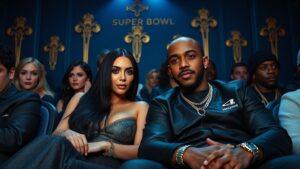 Ким Кардашьян и Льюис Хэмилтон: роман на «Супербоуле»? 🏈🔥. Ким Кардашьян, Льюис Хэмилтон, Супербоул, Кендалл Дженнер, Tyler The Creator