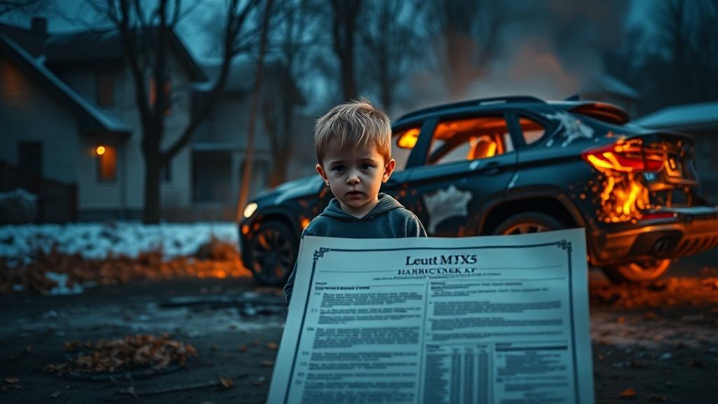 Девятилетний мальчик из Красноярска может лишиться квартиры из-за сожжённого BMW X5. Красноярск, суд, BMW, происшествия, наследство