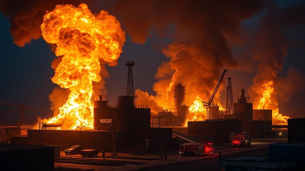 Крупный пожар на предприятии в Редкино. Пожар, Редкино, Тверская область, МЧС, ЧП